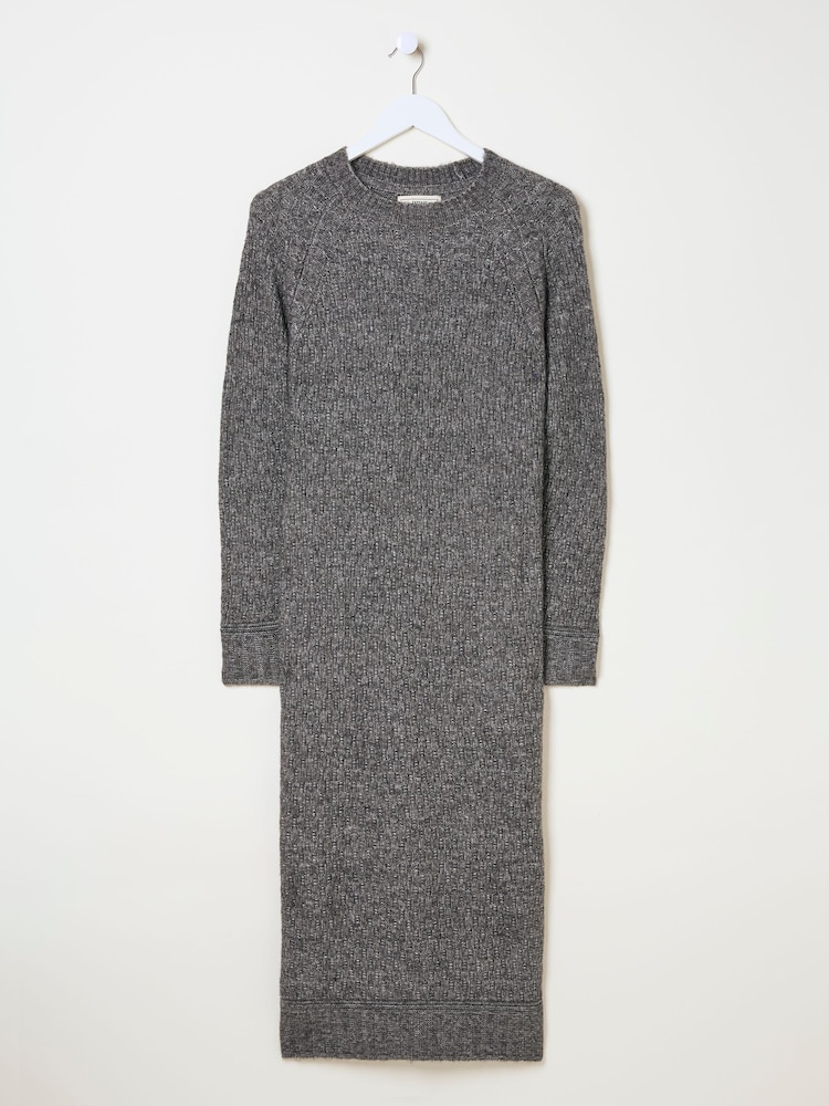 FatFace Charcoal Grey Maddy Knit Dress - Image 10 of 10