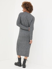 FatFace Charcoal Grey Maddy Knit Dress - Image 3 of 10