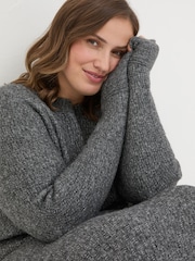 FatFace Charcoal Grey Maddy Knit Dress - Image 9 of 10