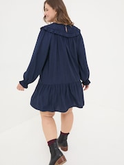 FatFace Dark Navy Mika Jacquard Dress - Image 8 of 12
