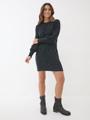 FatFace Dark Navy Eden Knit Dress - Image 3 of 6