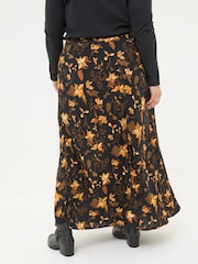 FatFace Black Willa Floral Skirt - Image 5 of 7