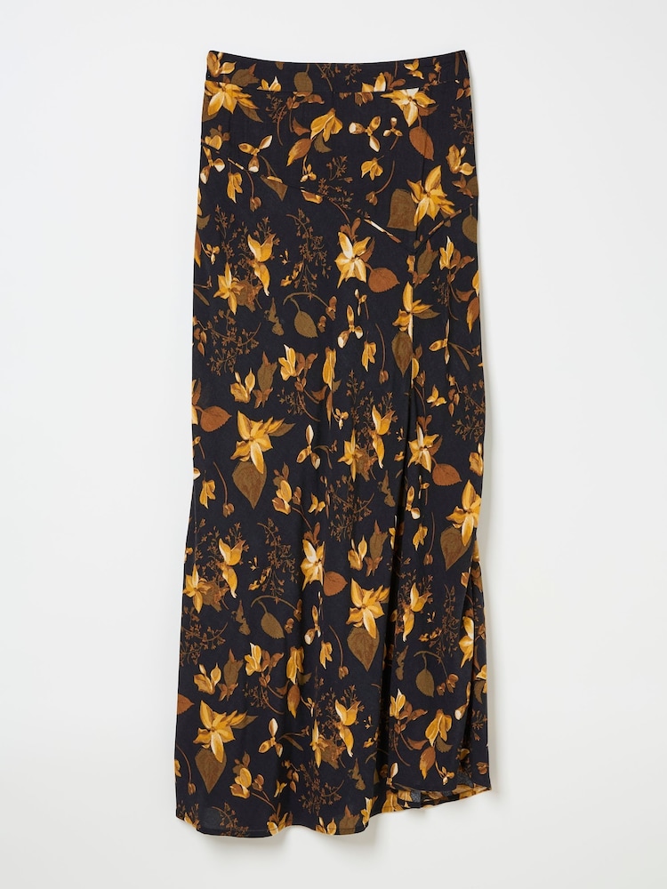 FatFace Black Willa Floral Skirt - Image 7 of 7