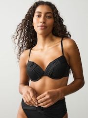 Zwart - Gedrapeerde, voorgevormde Bikini met beugel - Image 1 of 5