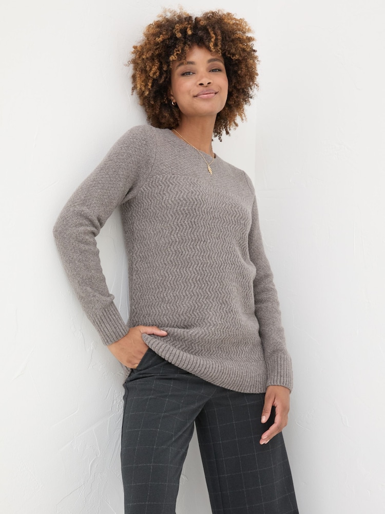 FatFace Light Brown Amelia Tunic - Image 1 of 5
