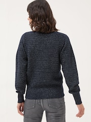 FatFace Dark Navy Lara Sparkle Jumper - Image 2 of 5