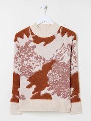 FatFace Natural Pattern Funnel Neck - Image 6 of 6