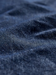 Mittelblau - Schlagjeans mit Gürtel und Taschen aus 100 % Baumwolle - Bild 7 von 8