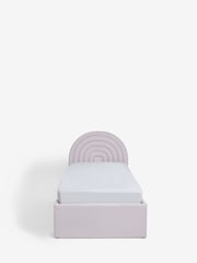 Opulent Velvet Lilac Purple Kids Rainbow Upholstered Trundle Bed - Image 5 of 11