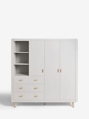 Grey Kids Alix Triple, 3 drawers Wardrobe - Image 3 of 10
