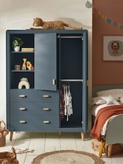 Slate Blue Kids Alix Double, 3 drawers Wardrobe - Image 2 of 12