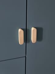 Slate Blue Kids Alix Double, 3 drawers Wardrobe - Image 5 of 12