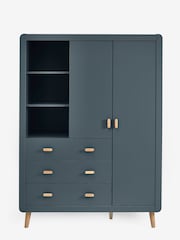 Slate Blue Kids Alix Double, 3 drawers Wardrobe - Image 8 of 12