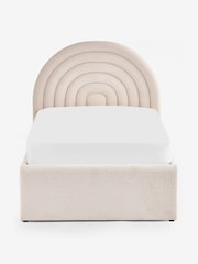 Soft Cosy Boucle Ivory Kids Rainbow Upholstered Drawer Storage Bed Drawer Bed - Image 8 of 10