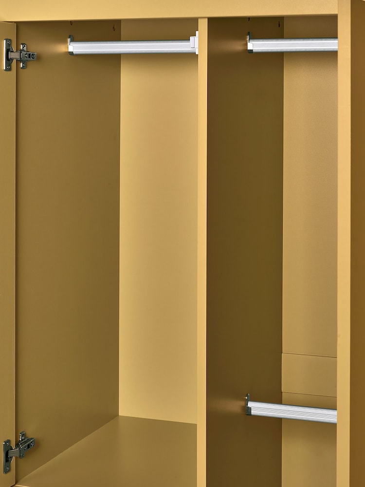 Mustard Yellow Kids Alix Double, 3 drawers Wardrobe - Image 12 of 12 Mustard Yellow Kids Alix Double, 3 drawers Wardrobe - Image 12 of 12