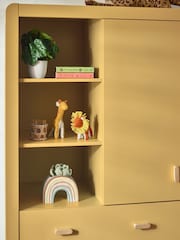 Mustard Yellow Kids Alix Double, 3 drawers Wardrobe - Image 3 of 13