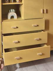 Mustard Yellow Kids Alix Double, 3 drawers Wardrobe - Image 5 of 13