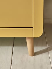 Mustard Yellow Kids Alix Double, 3 drawers Wardrobe - Image 6 of 13