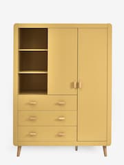 Mustard Yellow Kids Alix Double, 3 drawers Wardrobe - Image 7 of 13