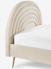 Soft Cosy Boucle Ivory Kids Rainbow Upholstered Bed - Image 10 of 12
