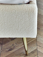 Soft Cosy Boucle Ivory Kids Rainbow Upholstered Bed - Image 4 of 12