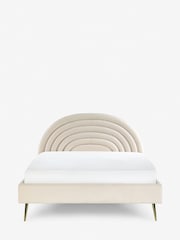 Soft Cosy Boucle Ivory Kids Rainbow Upholstered Bed - Image 8 of 12