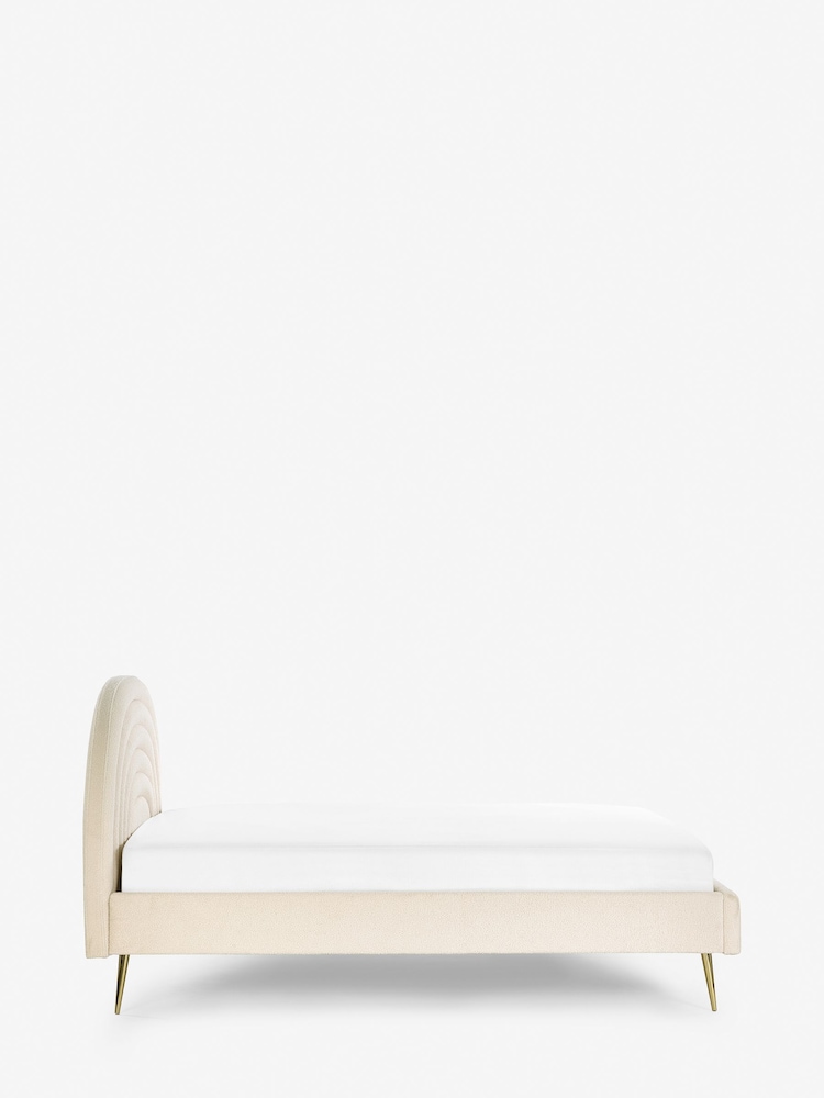 Soft Cosy Boucle Ivory Kids Rainbow Upholstered Bed - Image 9 of 12