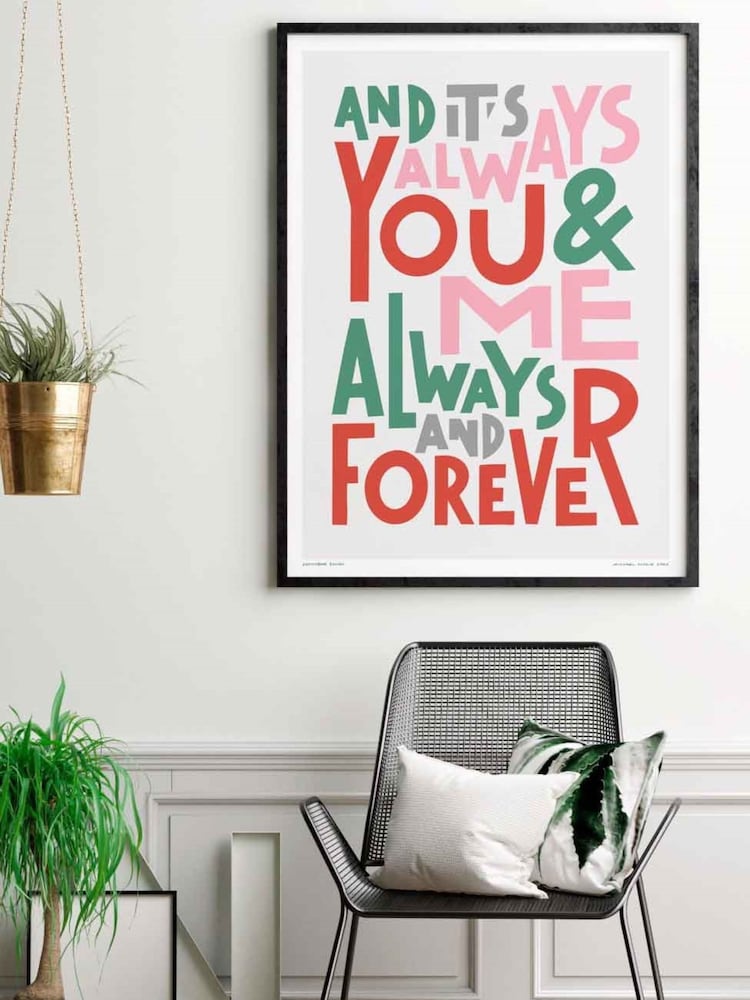 Sketchbook Design Multi You and Me Always and Forever - White A3 Frame - Image 4 of 4 Sketchbook Design Multi You and Me Always and Forever - White A3 Frame - Image 4 of 4