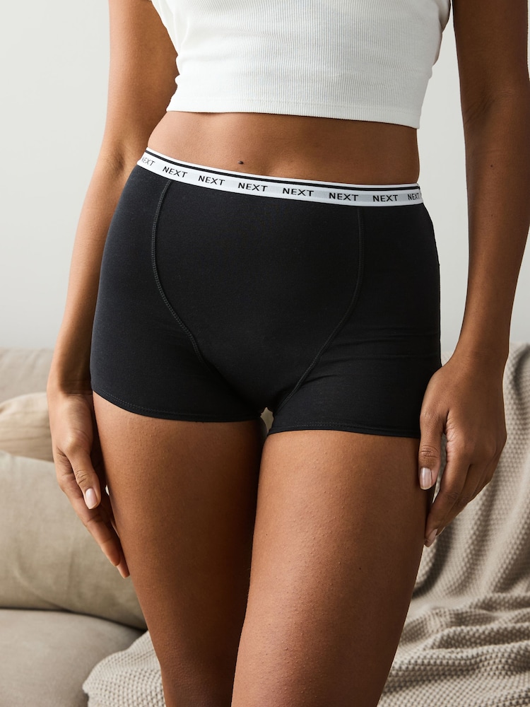 Negro - Pack de 2 braguitas menstruales para flujo abundante - Imagen 2 de 7