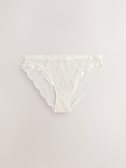 Green High Leg Lace Knickers 2 Pack - Image 6 of 9