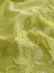 Green High Leg Lace Knickers 2 Pack - Image 9 of 9