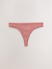 Marineblau/Pink/Creme - Thong Modal Logo Ultimate Comfort Knickers 4 Pack - Bild 2 von 7
