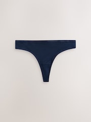 Marineblau/Pink/Creme - Thong Modal Logo Ultimate Comfort Knickers 4 Pack - Bild 4 von 7