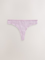Marineblau/Pink/Creme - Thong Modal Logo Ultimate Comfort Knickers 4 Pack - Bild 5 von 7