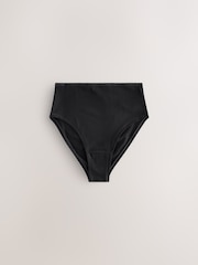 Black High Rise High Leg Thong Modal Logo Ultimate Comfort Knickers 4 Pack - Image 2 of 7