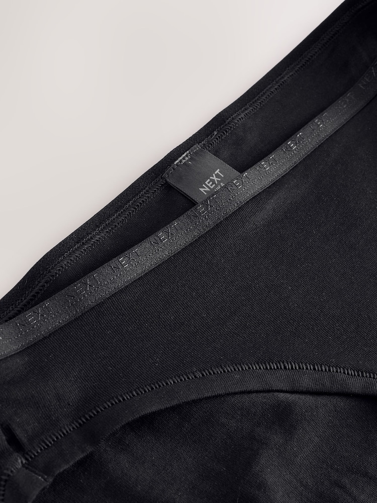 Black High Leg Thong Modal Logo Ultimate Comfort Knickers 4 Pack - Image 10 of 10 Black High Leg Thong Modal Logo Ultimate Comfort Knickers 4 Pack - Image 10 of 10
