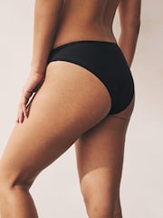 Black High Leg Thong Modal Logo Ultimate Comfort Knickers 4 Pack - Image 2 of 10