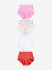 Valentines Full Brief Logo Knickers 4 Pack - Image 1 of 7