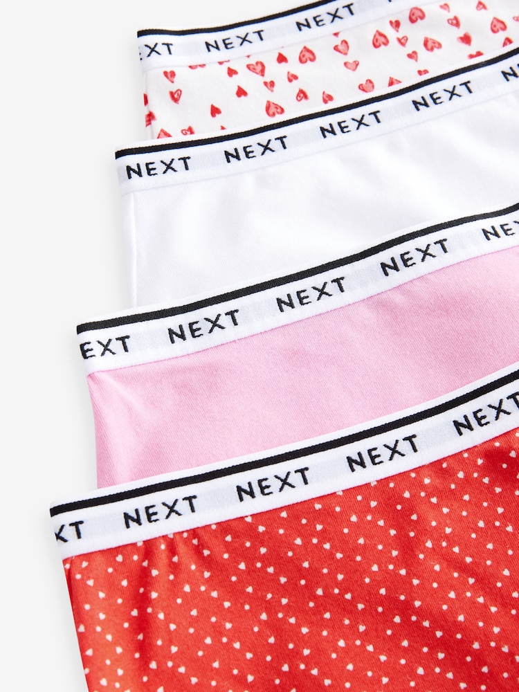 Valentines Full Brief Logo Knickers 4 Pack - Image 7 of 7
