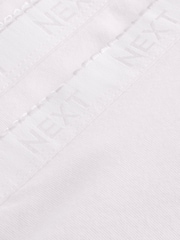 White Scallop Logo High Leg Logo Knickers 4 Pack - Image 6 of 7
