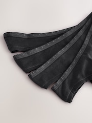Black Thong Thong Modal Logo Ultimate Comfort Knickers 4 Pack - Image 6 of 7