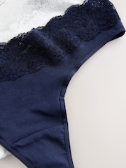pastel - Culotte en coton et dentelle 7 Pack - Image 12 of 12