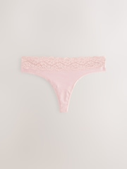 pastel - Culotte en coton et dentelle 7 Pack - Image 8 of 12