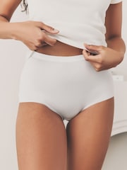 White Logo Full Brief Logo Knickers 4 Pack - Image 2 of 8