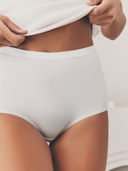 White Logo Full Brief Logo Knickers 4 Pack - Image 5 of 8