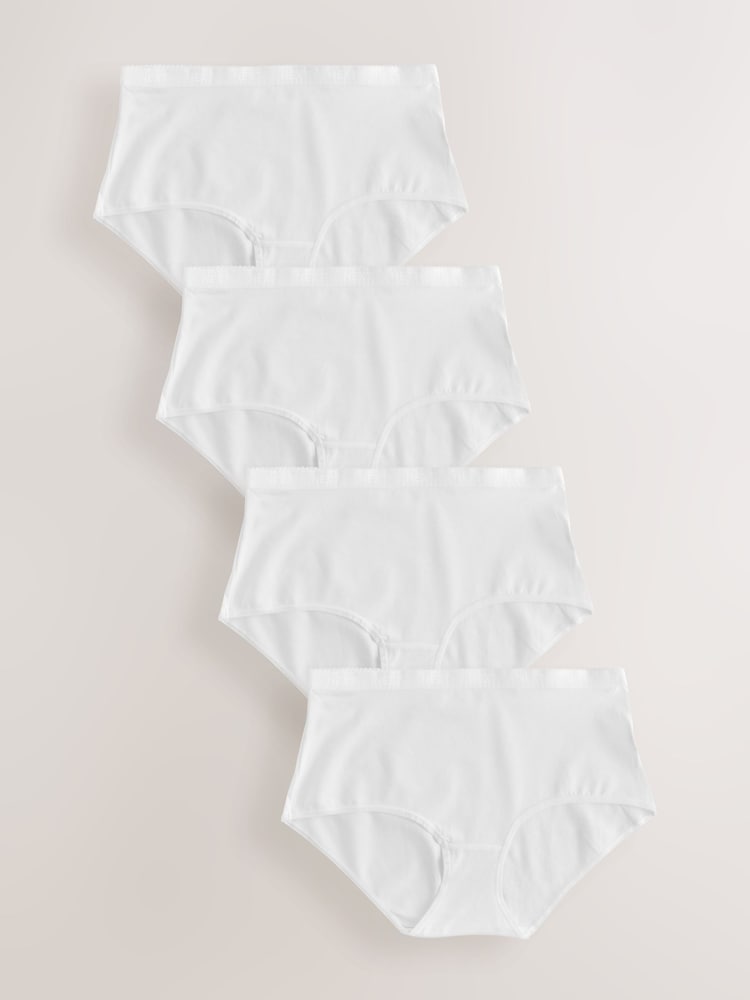 Blanco - Pack de 4 bragas con logotipo - Imagen 1 de 7