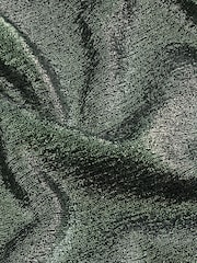 Dark Green Sparkle Ruched Side Maxi Skirt - Image 7 of 7