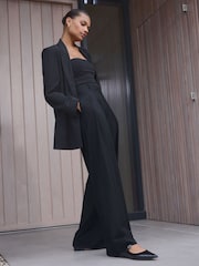 Black N. Premium Wool Blend Straight Trousers - Image 2 of 5