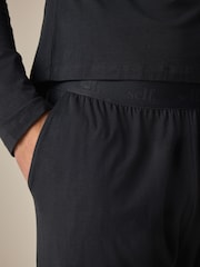 Gri cenuşiu - Modal Blend Mânecă lungă Pijama Set - Imaginea 10 din 10