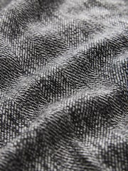 Black/White Premium Herringbone Wool Rich Barrel Trousers - Image 8 of 8